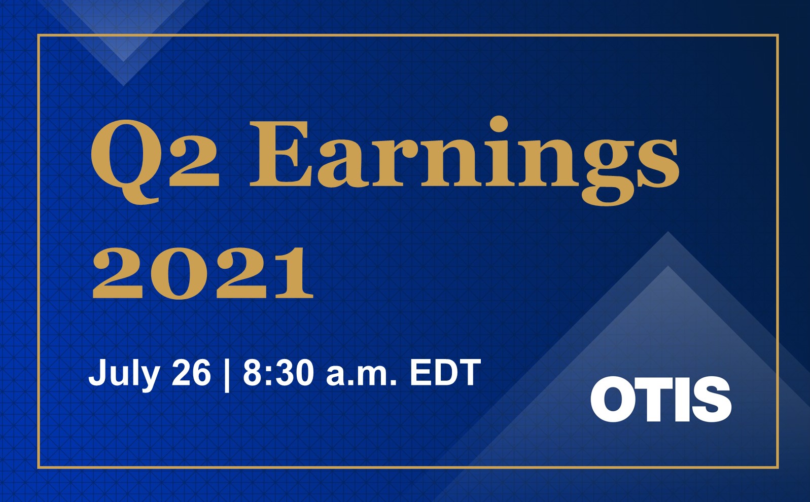 Otis Second Quarter 2021 Earnings Advisory