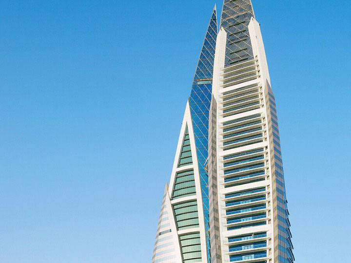 bahrain wtc sky view daytime
